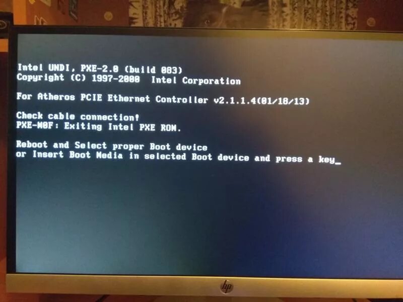 Ошибка check Cable. PXE. Check Cable connection на ноутбуке. PXE MOF exiting PXE ROM на ноутбуке Lenovo.