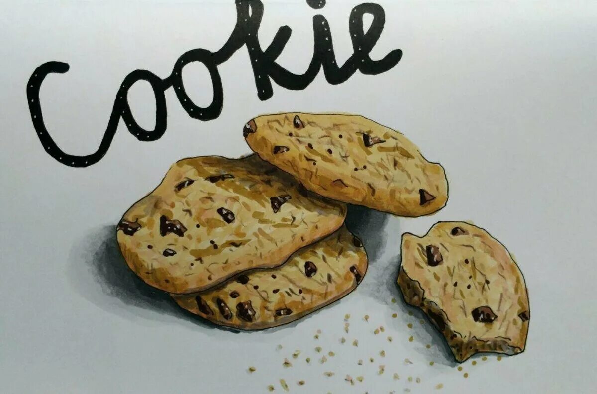 Cookie значение. Печенье. Печенье арт. Печенье рисунок. Нарисовать печенье.