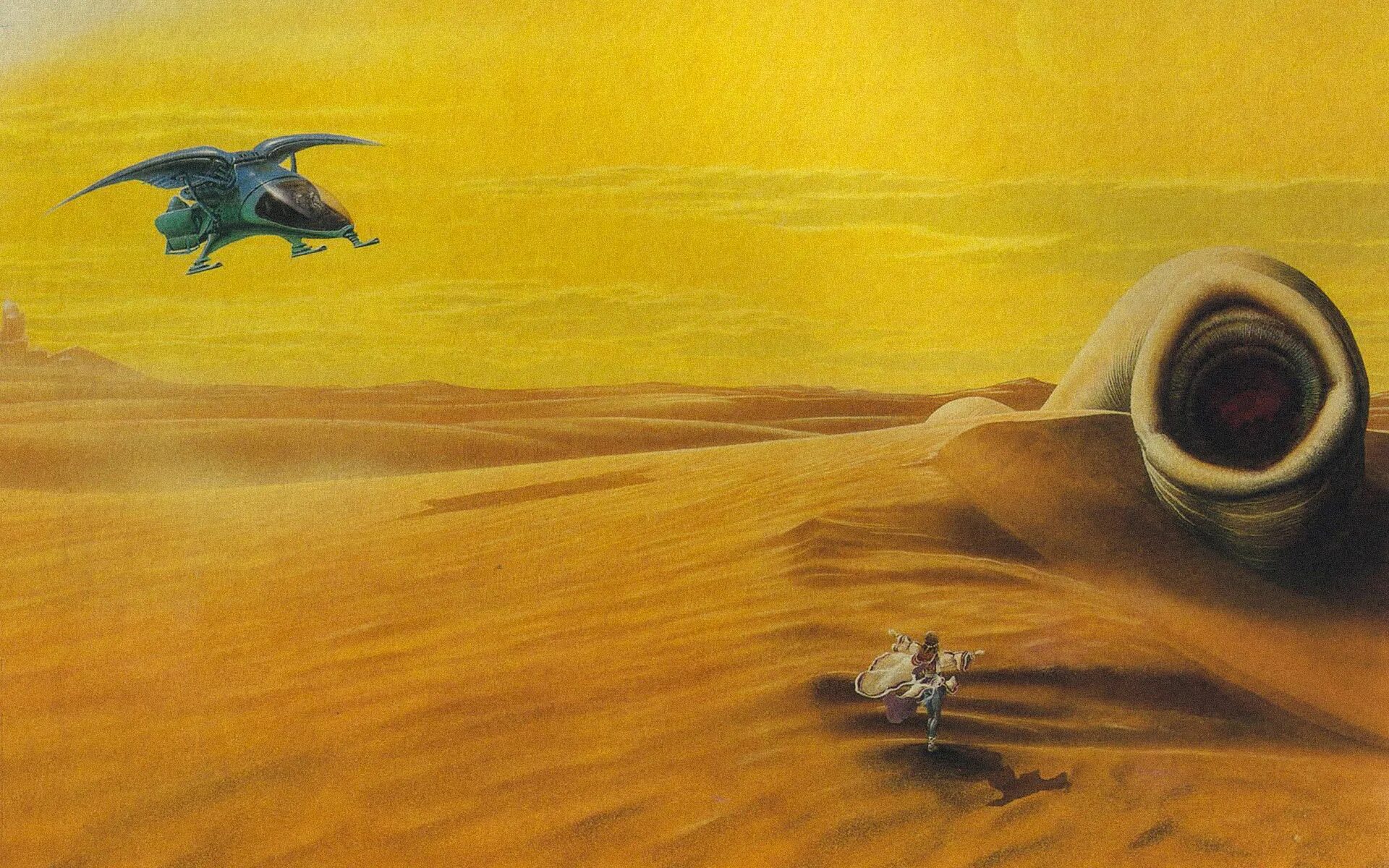 Dune. Иллюстрации к Дюне Фрэнка Герберта. Джим бёрнс (Jim Burns). Джим Бернс художник.