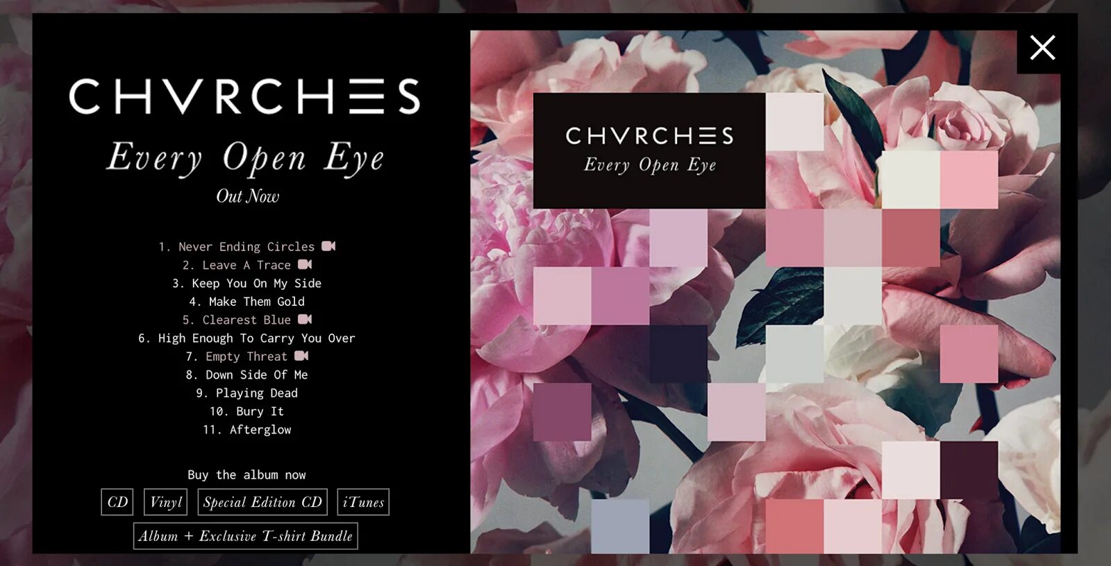 Chvrches "every open Eye". Chvrches "every open Eye, CD". Chvrches - leave a Trace. Chvrches Forever. Open my years