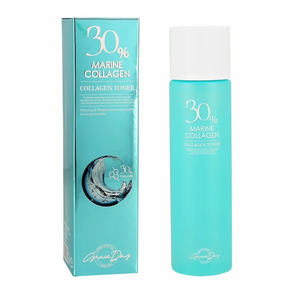 Grace day collagen. Антивозрастной крем с коллагеном 50мл grace. Grace day 30% marine collagen toner фото. Grace day collagen 30% ampoule. Grace day 30 marine collagen.
