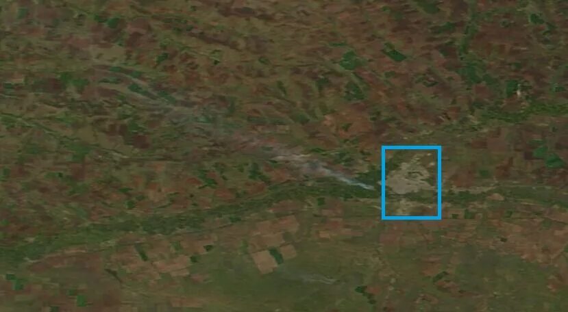 Вид оренбурга со спутника в реальном времени