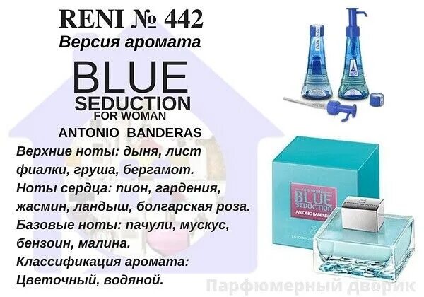 Рени применение. Духи Рени бандерос Blue. Reni Antonio Banderas духи. Духи Рени Антонио Бандерас женские. Антонио бандерос Рени духи номер.