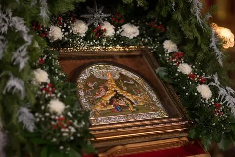 Украшение храма на рождество