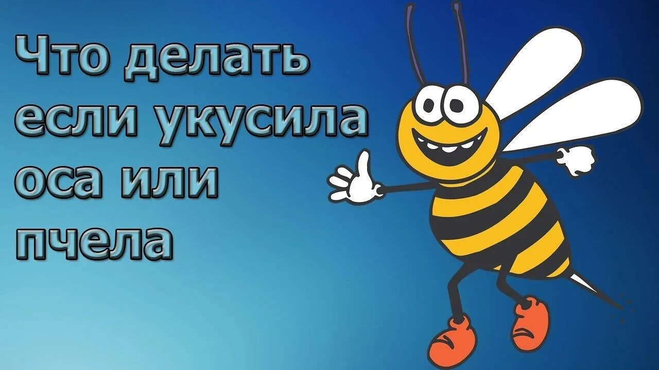 Снять укус пчелы