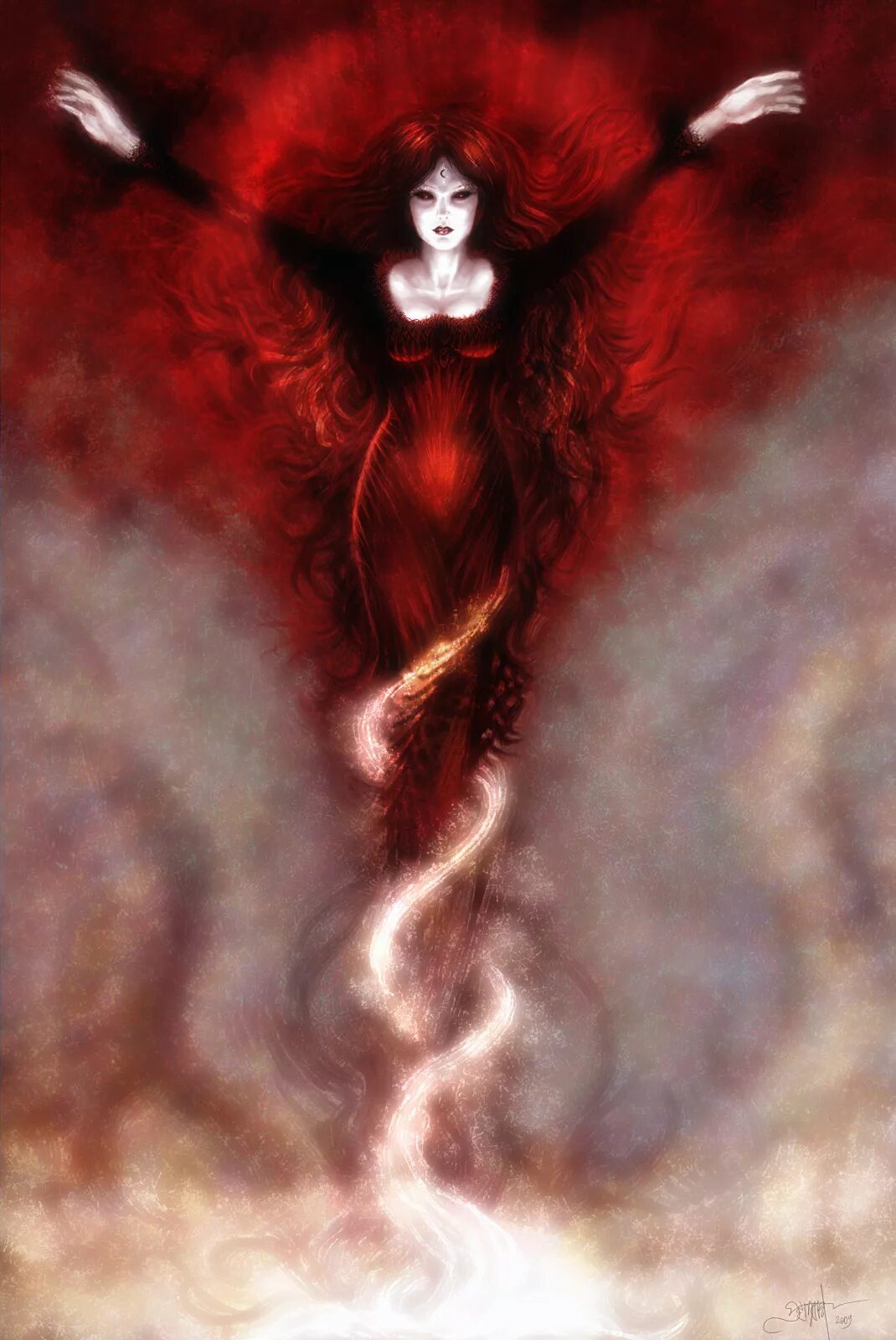 мистика фэнтези. дьявол чувства женщины. фэнтези луис ройо. таро уэйта аркан 15 дьявола. касикандриэра демон.