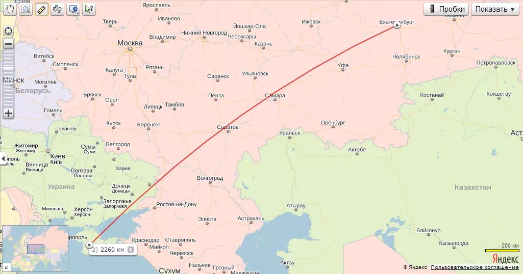 Красноярск екатеринбург расстояние