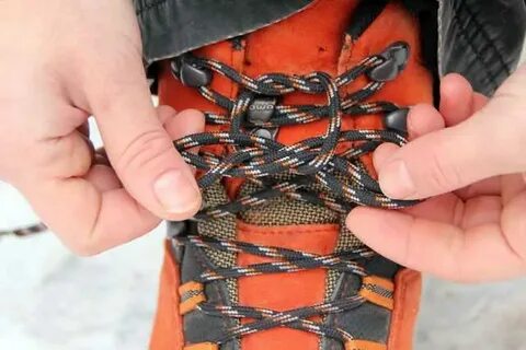 Круглые шнурки развязываются