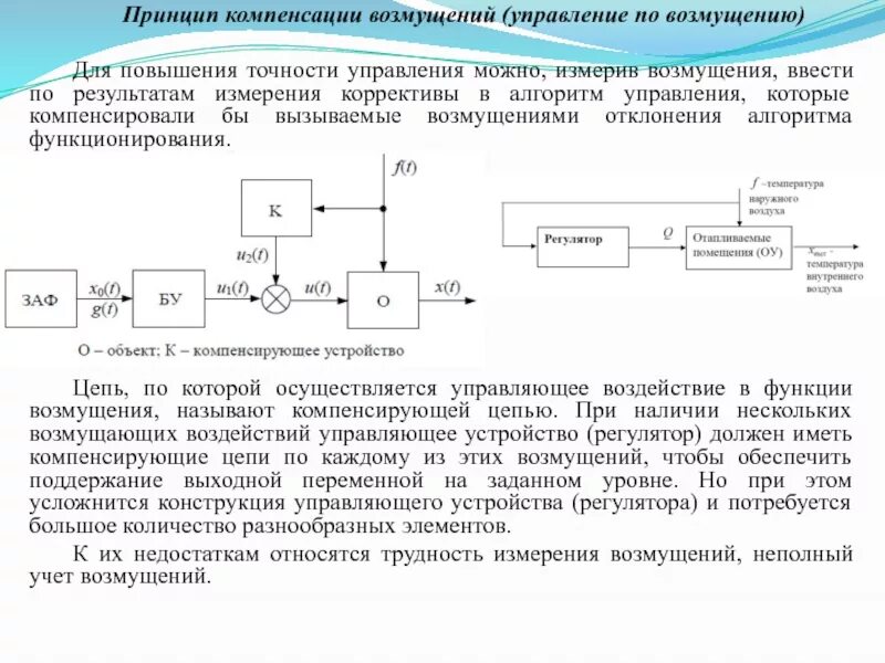 Реализовать компенсацию