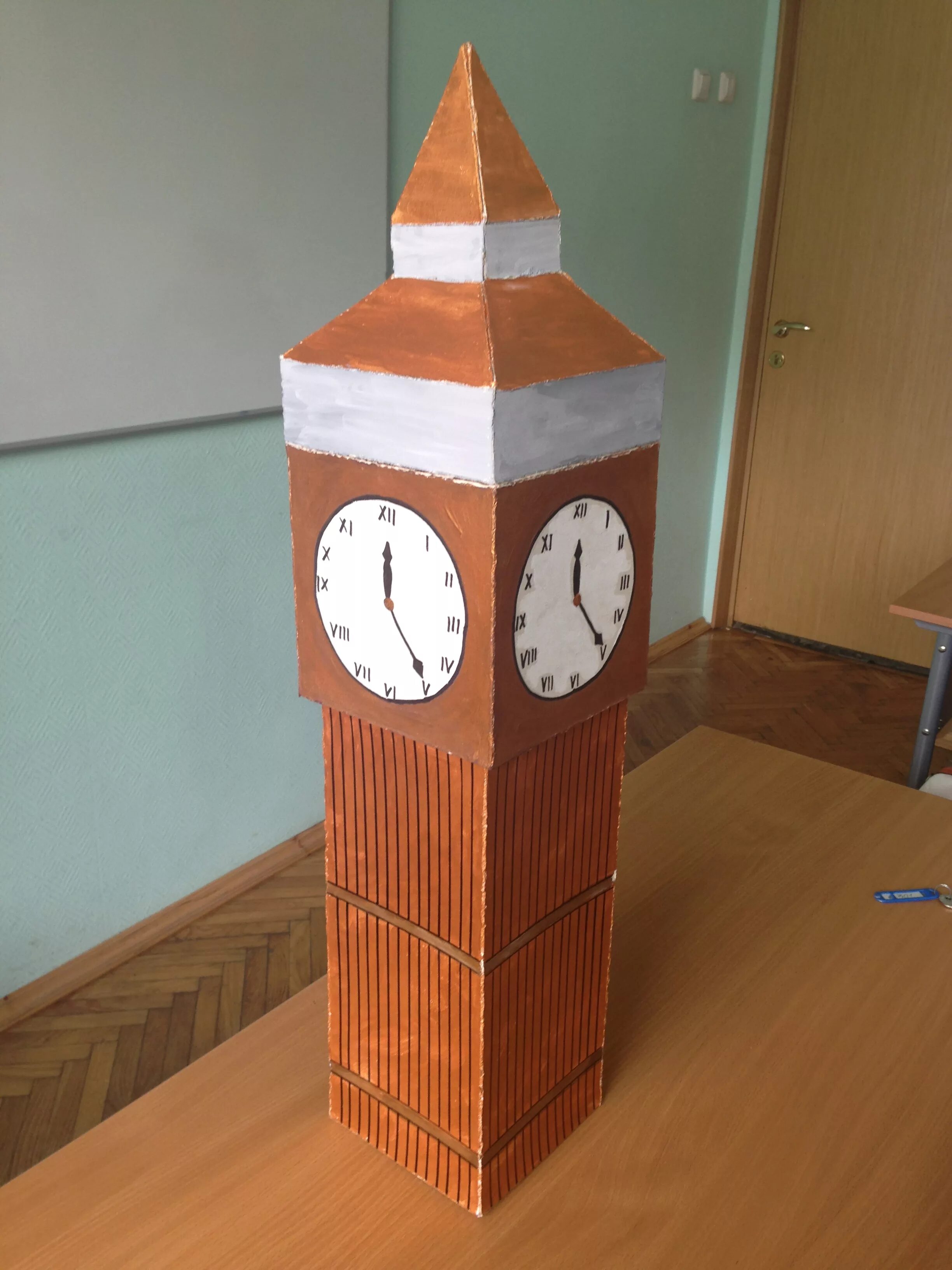 Биг Бен поделка из картона