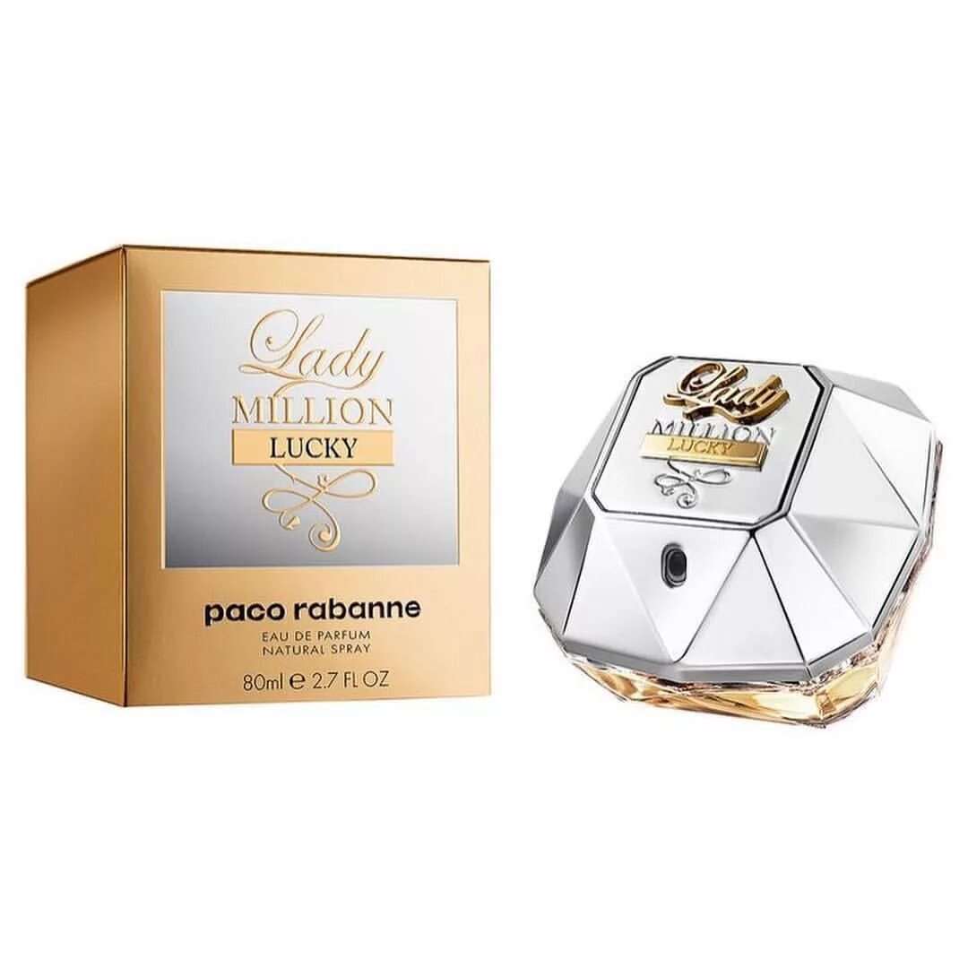 Paco Rabanne Lady million 80ml. Paco Rabanne Lady million 50ml. Paco Rabanne Lady million Lucky 80 ml. Paco Rabanne Lady million Lucky.