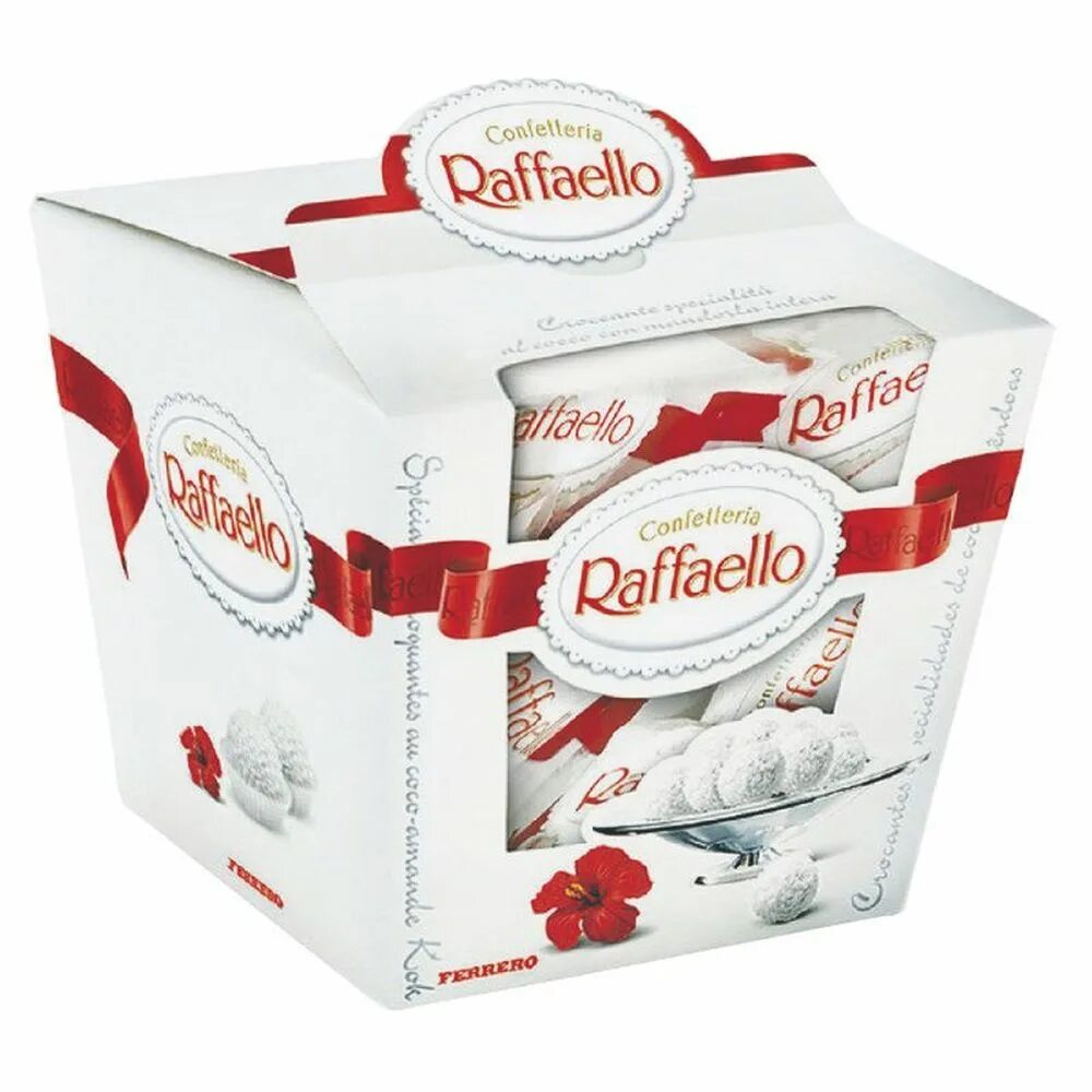 Конфеты Raffaello коробка 150гр. Рафаэлло конфеты 150 гр. !Конфеты Раффаэлло т15 150 гр. Raffaello конфеты 150г 15т.