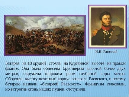 Батарея раевского какая глава