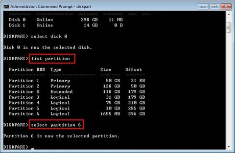 Select disk