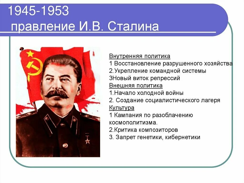 Политическая жизнь ссср 1945 1953. Итоги правления Сталина 1945-1953. Внешняя политика Сталина. Внутренняя политика Сталина. Внутренняя и внешняя политика Сталина.