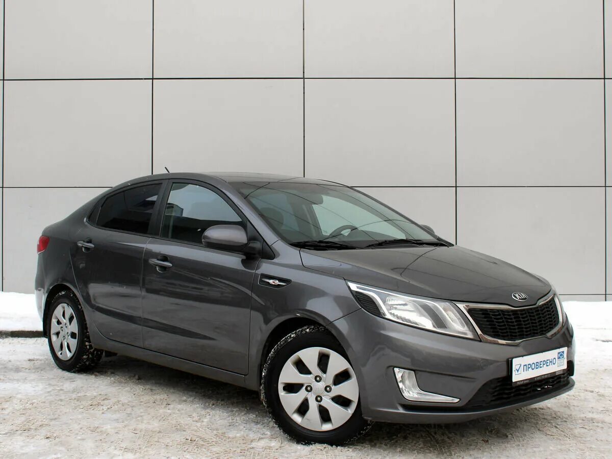 Kia Rio III 2014. Kia Rio 2014. Kia Rio 2014 седан. Kia Rio 2014 серая.