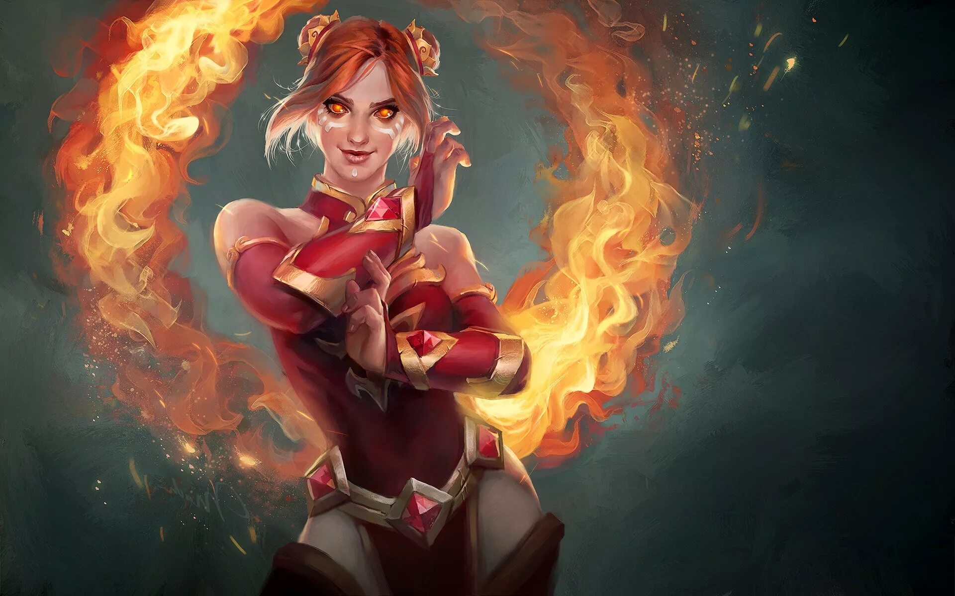 Рисунки лины. Lina Dota 2 Arcana Art.