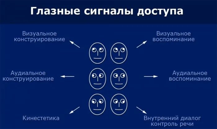 В какую сторону смотрит человек