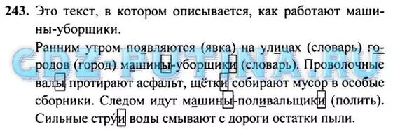 Русск яз 4 кл 2 часть. Русский язык 4 класс упражнение 243. Русский язык 4 класс Рамзаева упражнение. Русский язык 4 класс 1 часть упражнение 243.