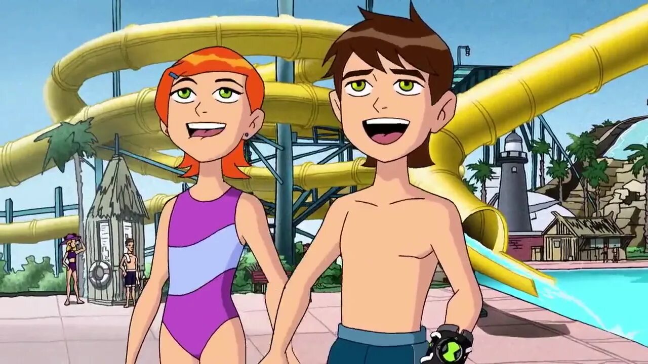 Sultry summer ben 10 incognitymous. Бен 10 бен и гвен любовь. Гвен теннисон 2005. Бен 10 sultry summer 10. Мультик бен теннисон.