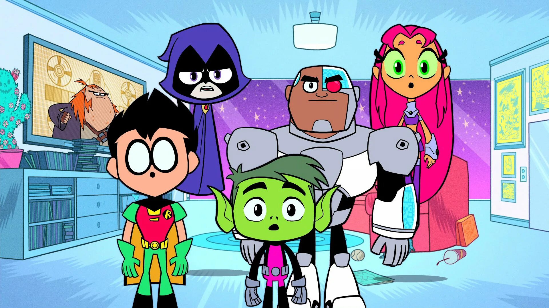 Teen titans go. Юные Титаны вперед. Юные Титаны, вперед! Мультсериал. Юные Титаны, вперед! Мультфильм 2018. Картун нетворк юные Титаны.