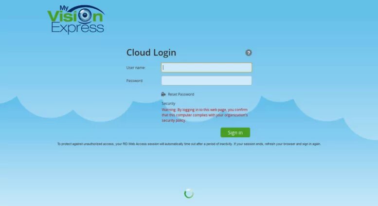 RDS ошибка. RDS first Logon Page на маленьком экране 324х324. Экспресс в облака. PLAINAPP: file & web access.