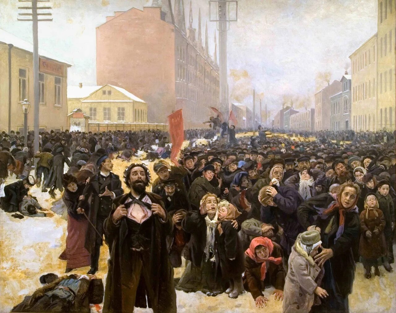 Кровавое воскресенье 9 января 1905 года. Маковский 9 января 1905 года на Васильевском острове. Кровавое воскресенье 1905 картина.