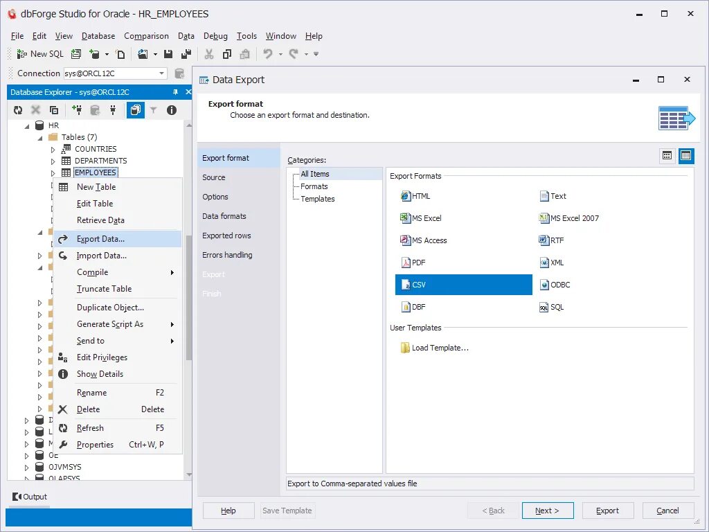Oracle import. Dbforge studio. dbforge oracle. dbforge studio for oracle. версии dbforge.