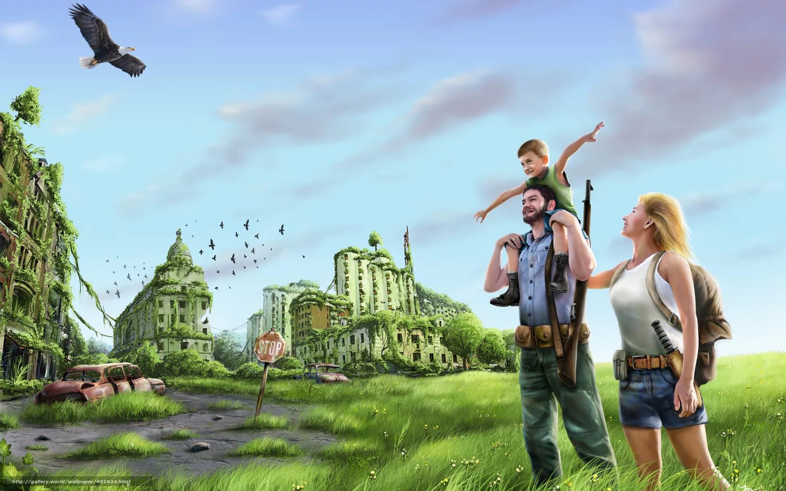 постапокалипсис семья. счастливое будущее человечества. роберт макколл город будущего. фантастика постапокалипсис. будущее человечество.