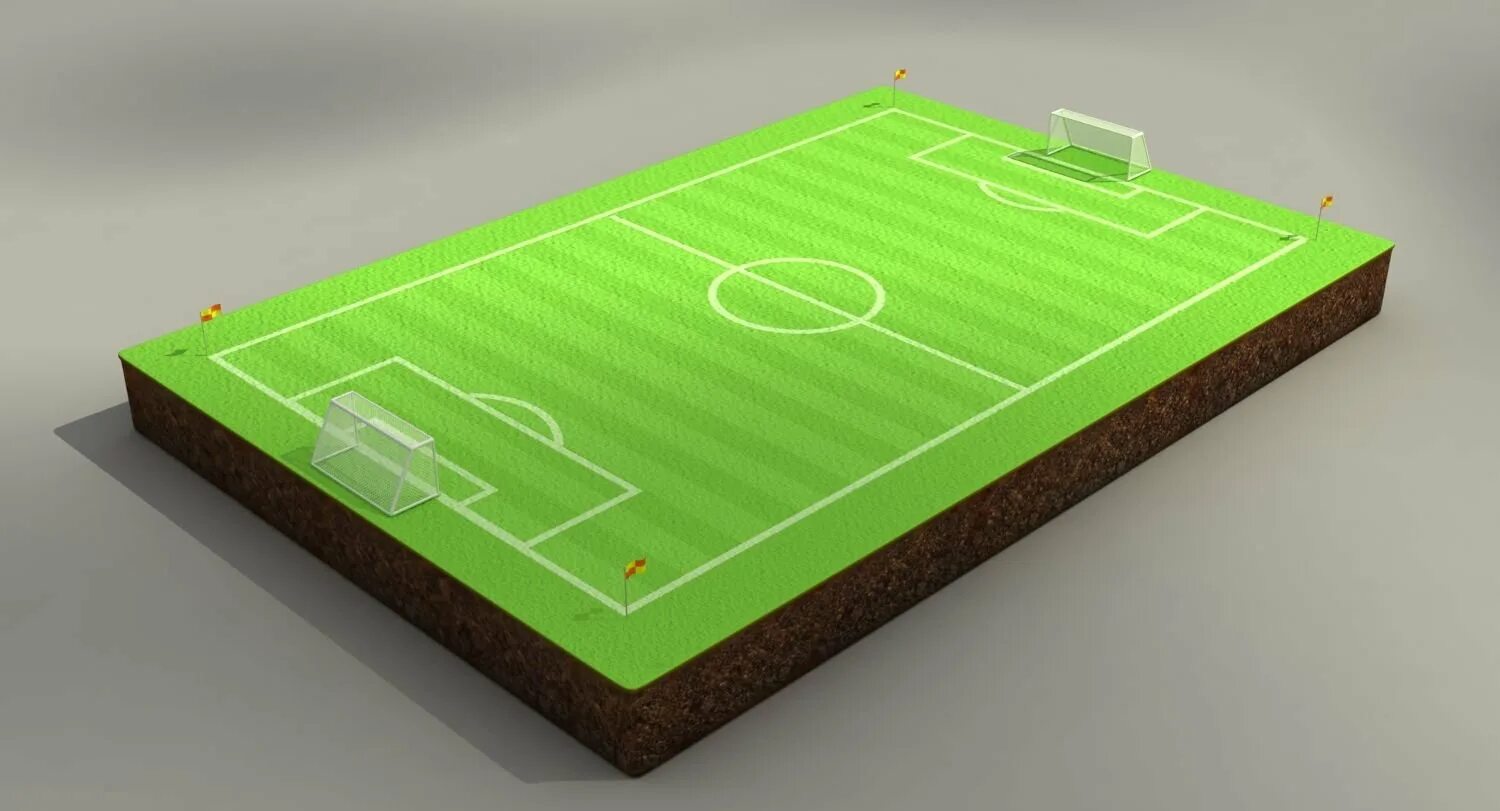 3 Д модель футбольного поля архикад. Футбольное поле 60х30 разметка. Футбольное поле 3d Max. Разуклонка футбольного поля.