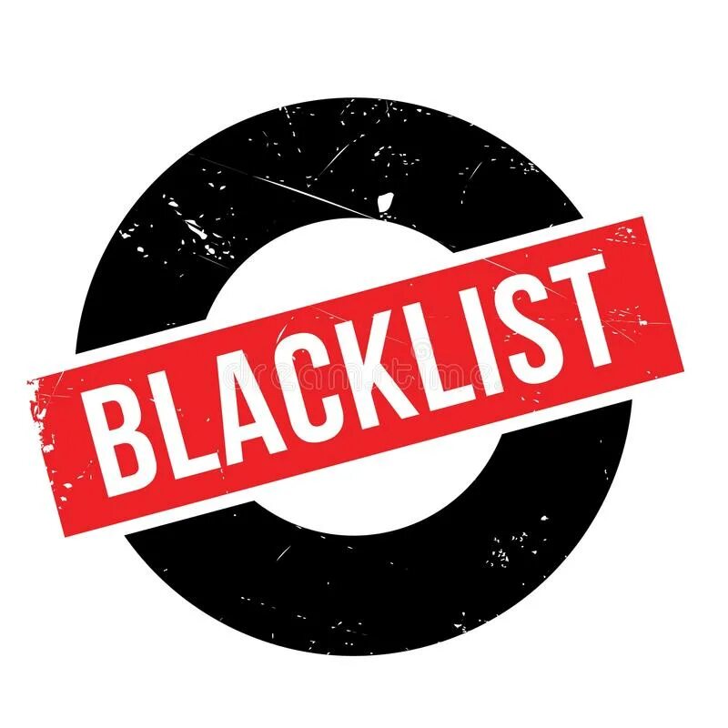 Попала в блэк лист. Черный список значок. blacklist надпись. черный список логотип. черный список лист.