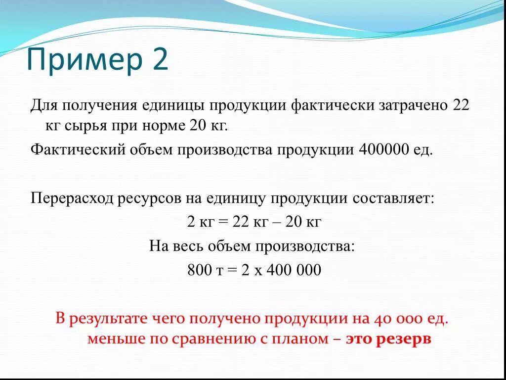 Фактически затраченное время. Фактический объем производства экономика. Индекс использования сырья на единицу продукции. Объем сырья на единицу продукции нефти. Как определить перерасход.