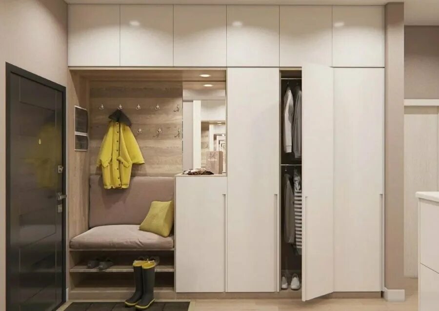 Красивые шкафы купе. Дизайнерский интерьер прихожей. Прихожая со встроенным шкафом. Шкаф в прихожую. Прихожая в современном стиле.