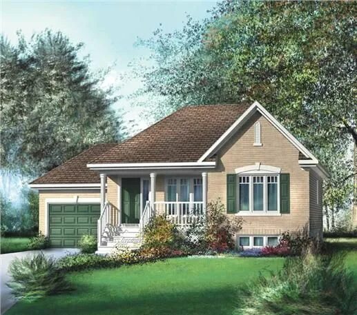 Проекты красивых одноэтажных домов до 100 Plan 80352PM: Two Exteriors to Choose From House plans, Cottage style house plan