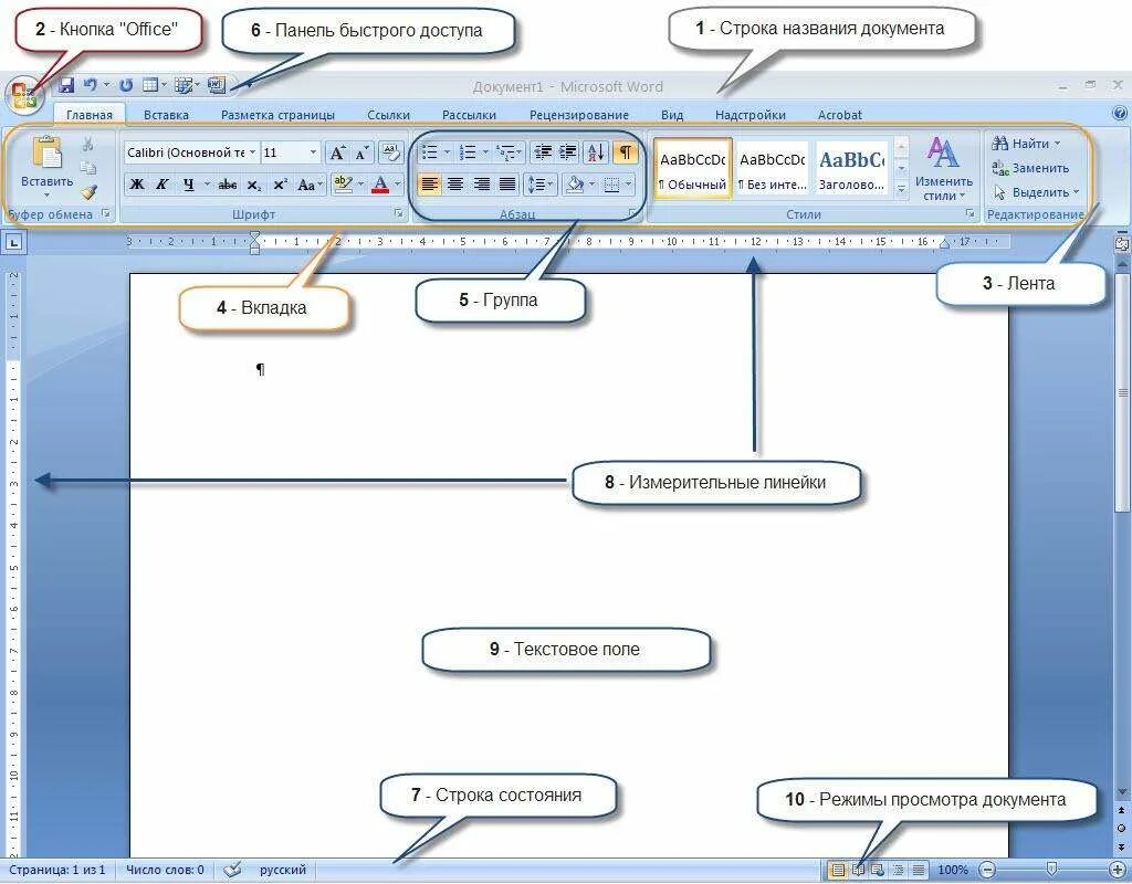 Формат текста редактирование. Перечислите элементы интерфейса ms word. интерфейс текстового редактора microsoft word. интерфейс текстового процессора ms word информатика. интерфейс текстового процессора microsoft word 2007/2010.