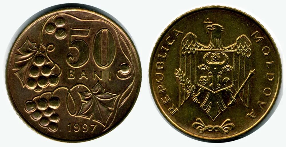 50 бани. молдова 50 бани 2005. монеты молдовы. 50 бани. молдавия 50 бани 1993.