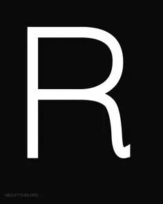 White letter