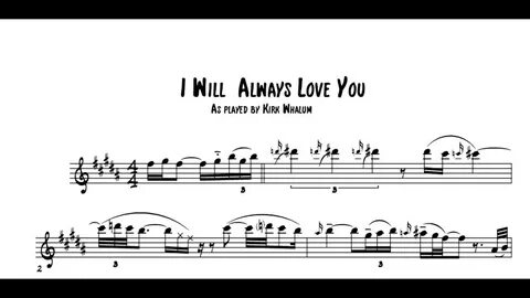 I will always love you ноты