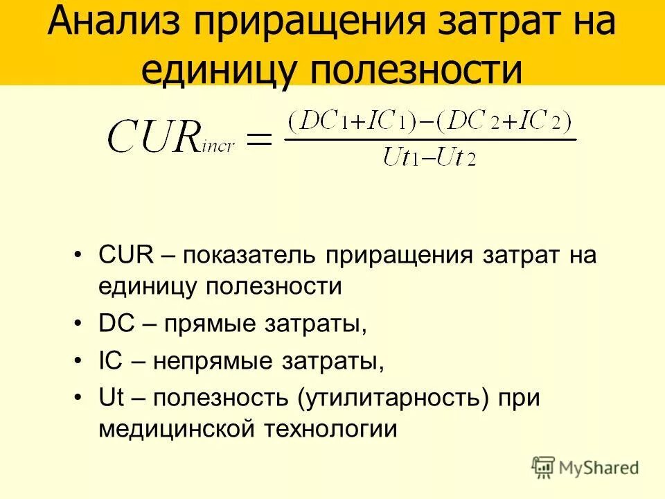 анализ затраты полезность