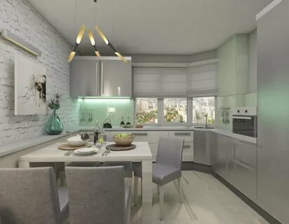 Серая кухня яркие акценты