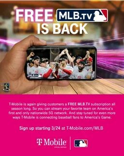 T-Mobile MLB.TV Free is back. 