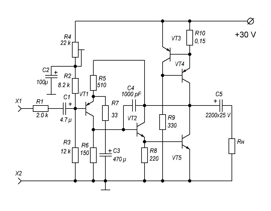 Мощность унч. Схема усилителя на транзисторах кт802а. Усилитель худа 1969 на полевых транзисторах. Усилитель на транзисторах 10 ватт. Схема ультралинейного усилителя класса а.