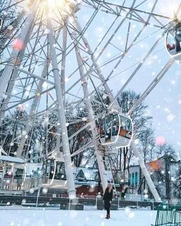 Колесо обозрения зима