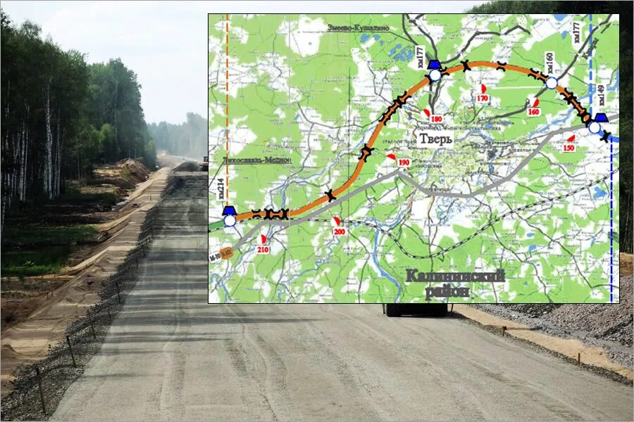 Платная дорога тверь санкт. Северный обход Твери м11 план. Трасса м11 обход Твери. Северный обход Твери трассы м11. Трасса Северного обхода Твери.