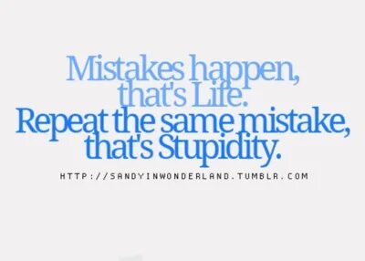 New person same old mistakes перевод