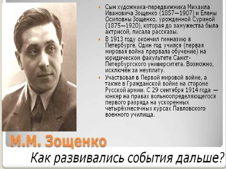 Какой литературный прием использовал зощенко. Кратко о михаиле зощенко. географию михаила зощенко. кратко о зощенко.