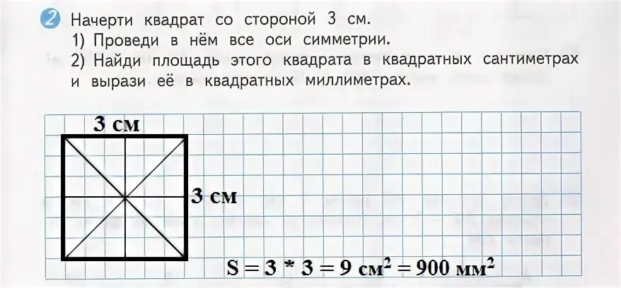 Площадь квадрата со стороной 16