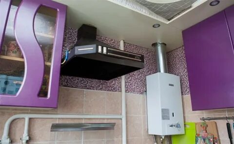 Установить вытяжку на газовую колонку