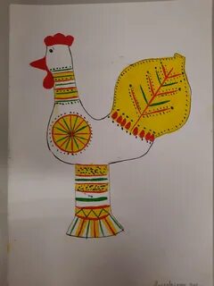 Рисунок филимоновской игрушки 5 класс