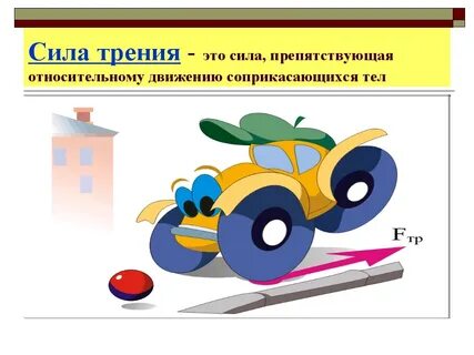 Сила трения автомобиля